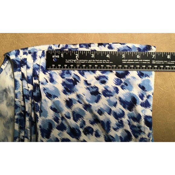 INC INTERNATIONAL CONCEPTS Cap Sleeve Pullover Top, Blue/White print, Size P/L - Picture 8 of 8